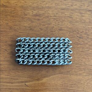 Stylish Silver Chain Link Belt buckle